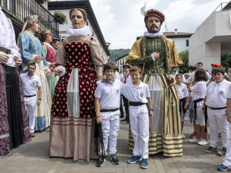 Inicio de las fiestas de Santiago en la localidad navarra.