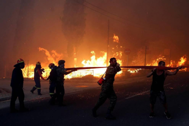 Decenas de muertos por varios incendios al noreste de Atenas
