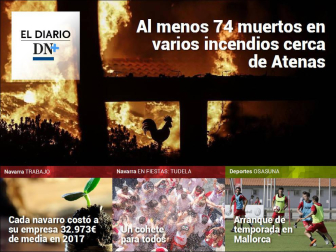 Además, los incendios cerca de Atenas