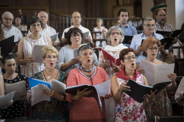 Imágenes de la misa dedicada a Santiago y mutil dantza en el segundo día (25 de julio) de las fiestas de Elizondo