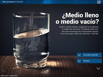 Ademas, ¿los españoles vemos siempre el vaso medio vacío?