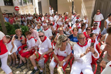 Procesión en honor a Santa Ana y segundo encierro en el tercer día de las fiestas de Tudela 2018 (26 de julio)