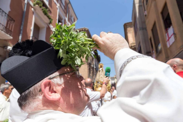 Procesión en honor a Santa Ana y segundo encierro en el tercer día de las fiestas de Tudela 2018 (26 de julio)
