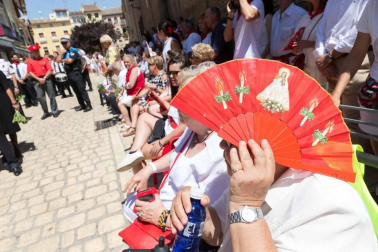 Procesión en honor a Santa Ana y segundo encierro en el tercer día de las fiestas de Tudela 2018 (26 de julio)