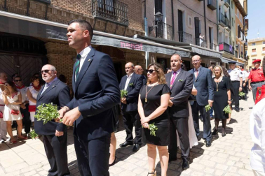 Procesión en honor a Santa Ana y segundo encierro en el tercer día de las fiestas de Tudela 2018 (26 de julio)