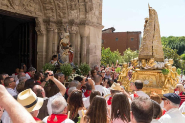 Procesión en honor a Santa Ana y segundo encierro en el tercer día de las fiestas de Tudela 2018 (26 de julio)