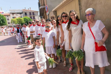 Procesión en honor a Santa Ana y segundo encierro en el tercer día de las fiestas de Tudela 2018 (26 de julio)