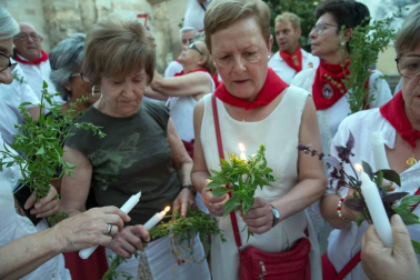 Procesión en honor a Santa Ana y segundo encierro en el tercer día de las fiestas de Tudela 2018 (26 de julio)