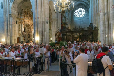 Procesión en honor a Santa Ana y segundo encierro en el tercer día de las fiestas de Tudela 2018 (26 de julio)
