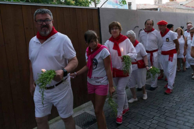 Procesión en honor a Santa Ana y segundo encierro en el tercer día de las fiestas de Tudela 2018 (26 de julio)