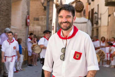 Procesión en honor a Santa Ana y segundo encierro en el tercer día de las fiestas de Tudela 2018 (26 de julio)