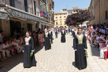 Procesión en honor a Santa Ana y segundo encierro en el tercer día de las fiestas de Tudela 2018 (26 de julio)
