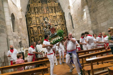Procesión en honor a Santa Ana y segundo encierro en el tercer día de las fiestas de Tudela 2018 (26 de julio)