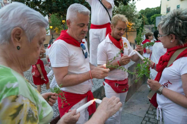 Procesión en honor a Santa Ana y segundo encierro en el tercer día de las fiestas de Tudela 2018 (26 de julio)