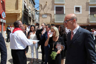 Procesión en honor a Santa Ana y segundo encierro en el tercer día de las fiestas de Tudela 2018 (26 de julio)