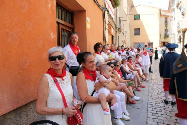 Procesión en honor a Santa Ana y segundo encierro en el tercer día de las fiestas de Tudela 2018 (26 de julio)