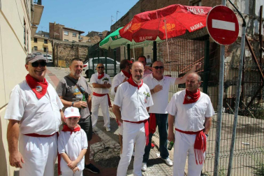 Procesión en honor a Santa Ana y segundo encierro en el tercer día de las fiestas de Tudela 2018 (26 de julio)