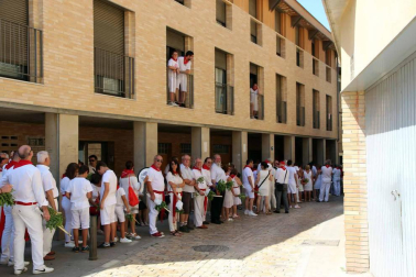 Procesión en honor a Santa Ana y segundo encierro en el tercer día de las fiestas de Tudela 2018 (26 de julio)