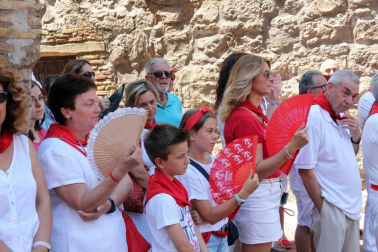 Procesión en honor a Santa Ana y segundo encierro en el tercer día de las fiestas de Tudela 2018 (26 de julio)