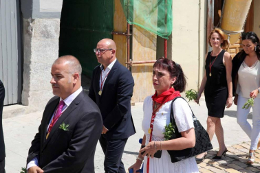 Procesión en honor a Santa Ana y segundo encierro en el tercer día de las fiestas de Tudela 2018 (26 de julio)
