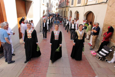 Procesión en honor a Santa Ana y segundo encierro en el tercer día de las fiestas de Tudela 2018 (26 de julio)