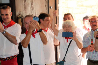 Procesión en honor a Santa Ana y segundo encierro en el tercer día de las fiestas de Tudela 2018 (26 de julio)