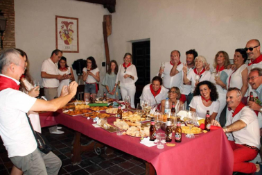 Procesión en honor a Santa Ana y segundo encierro en el tercer día de las fiestas de Tudela 2018 (26 de julio)