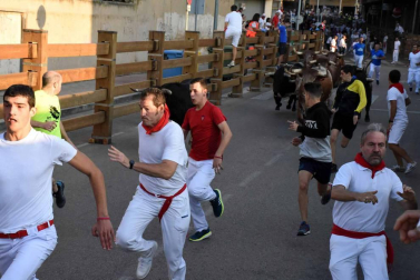Procesión en honor a Santa Ana y segundo encierro en el tercer día de las fiestas de Tudela 2018 (26 de julio)