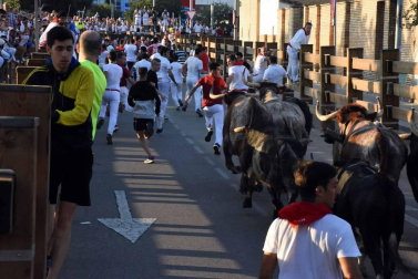 Procesión en honor a Santa Ana y segundo encierro en el tercer día de las fiestas de Tudela 2018 (26 de julio)
