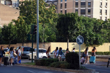 Procesión en honor a Santa Ana y segundo encierro en el tercer día de las fiestas de Tudela 2018 (26 de julio)