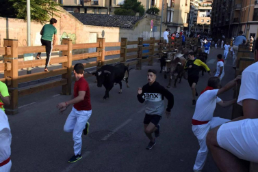 Procesión en honor a Santa Ana y segundo encierro en el tercer día de las fiestas de Tudela 2018 (26 de julio)