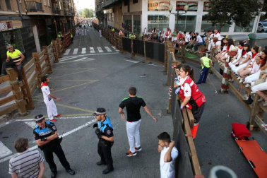 Procesión en honor a Santa Ana y segundo encierro en el tercer día de las fiestas de Tudela 2018 (26 de julio)