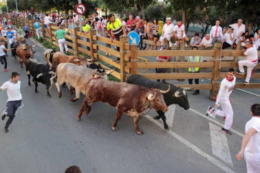 Procesión en honor a Santa Ana y segundo encierro en el tercer día de las fiestas de Tudela 2018 (26 de julio)