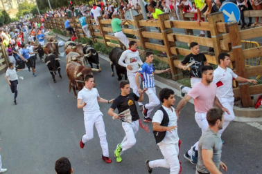 Procesión en honor a Santa Ana y segundo encierro en el tercer día de las fiestas de Tudela 2018 (26 de julio)