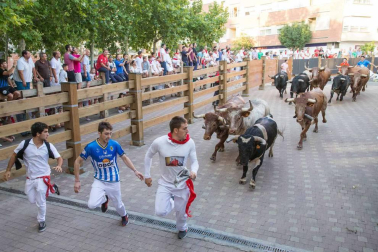 Procesión en honor a Santa Ana y segundo encierro en el tercer día de las fiestas de Tudela 2018 (26 de julio)