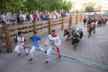 Procesión en honor a Santa Ana y segundo encierro en el tercer día de las fiestas de Tudela 2018 (26 de julio)