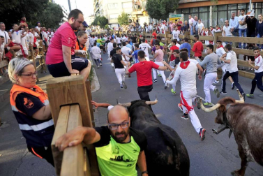 Procesión en honor a Santa Ana y segundo encierro en el tercer día de las fiestas de Tudela 2018 (26 de julio)