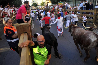 Procesión en honor a Santa Ana y segundo encierro en el tercer día de las fiestas de Tudela 2018 (26 de julio)