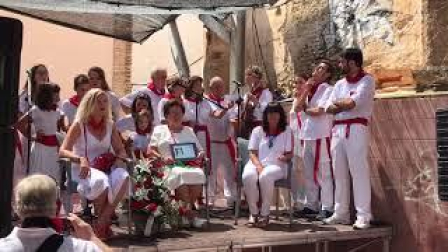 Homenaje a Mari Carmen Arano, abuela de Tudela 2018