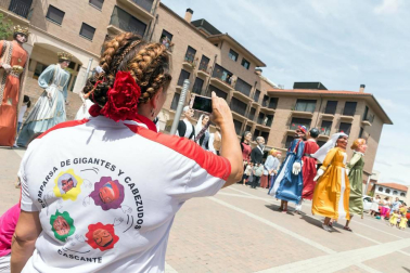 Fotos del encierro y la gigantada del quinto día de las fiestas de Tudela 2018, 28 de julio.