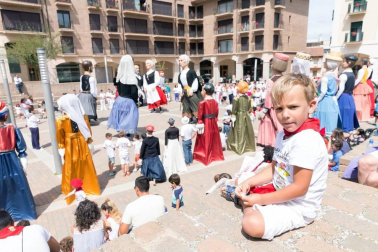 Fotos del encierro y la gigantada del quinto día de las fiestas de Tudela 2018, 28 de julio.