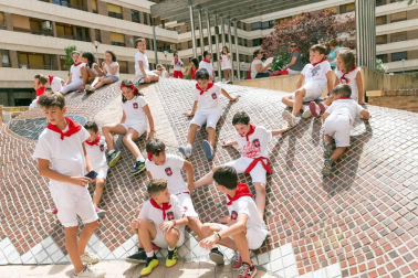 Fotos del encierro y la gigantada del quinto día de las fiestas de Tudela 2018, 28 de julio.