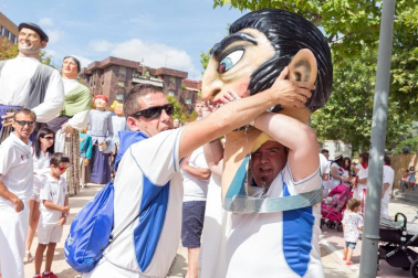 Fotos del encierro y la gigantada del quinto día de las fiestas de Tudela 2018, 28 de julio.