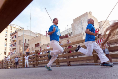 Fotos del encierro y la gigantada del quinto día de las fiestas de Tudela 2018, 28 de julio.