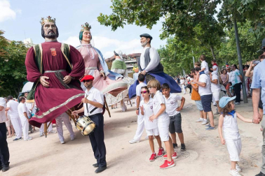 Fotos del encierro y la gigantada del quinto día de las fiestas de Tudela 2018, 28 de julio.