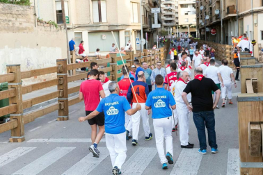 Fotos del encierro y la gigantada del quinto día de las fiestas de Tudela 2018, 28 de julio.