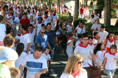 Fotos del encierro y la gigantada del quinto día de las fiestas de Tudela 2018, 28 de julio.