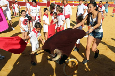 Fotos del encierro y la gigantada del quinto día de las fiestas de Tudela 2018, 28 de julio.