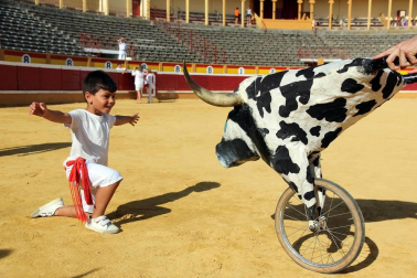 Fotos del encierro y la gigantada del quinto día de las fiestas de Tudela 2018, 28 de julio.