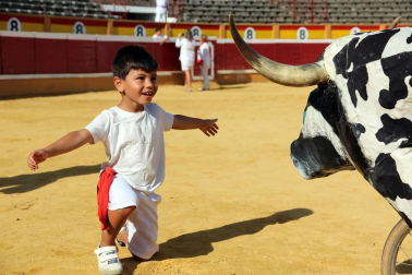 Fotos del encierro y la gigantada del quinto día de las fiestas de Tudela 2018, 28 de julio.